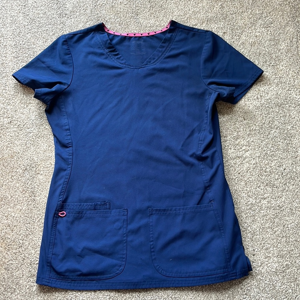 Navy Scrub Top
